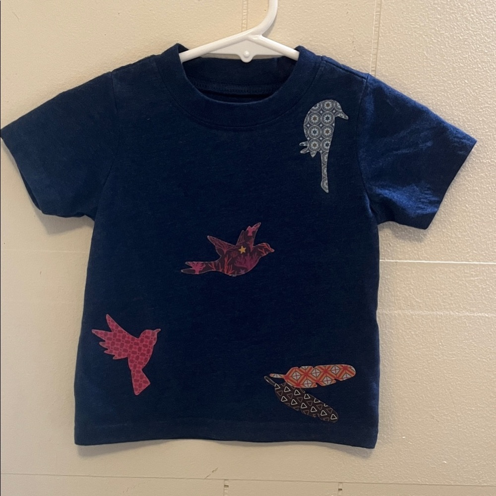 Custom•Navy Blue•Bird Print•Handmade by Me in the USA•UNIQUE HIPSTER•